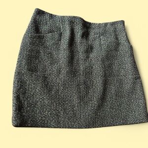 Outback Red Charcoal Tweed Pencil Skirt